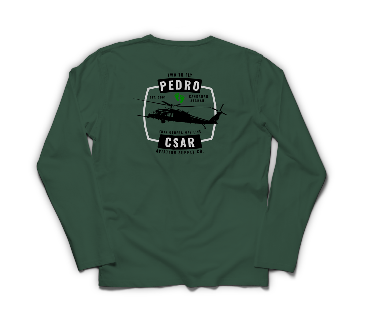 Pedro CSAR Long Sleeve — Forrest Green, back