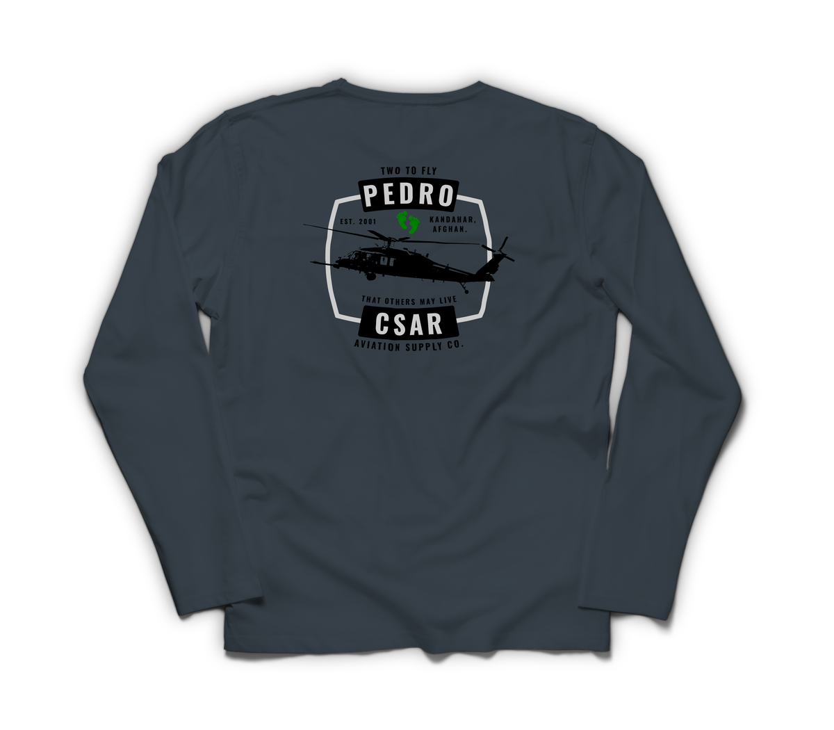 Pedro CSAR Long Sleeve — Navy, back
