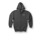 Pedro CSAR Zip Hoodie — Dark Heather, front