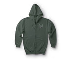 Pedro CSAR Zip Hoodie — Forrest Green, front