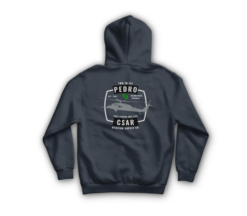 Pedro CSAR Zip Hoodie — Navy, back
