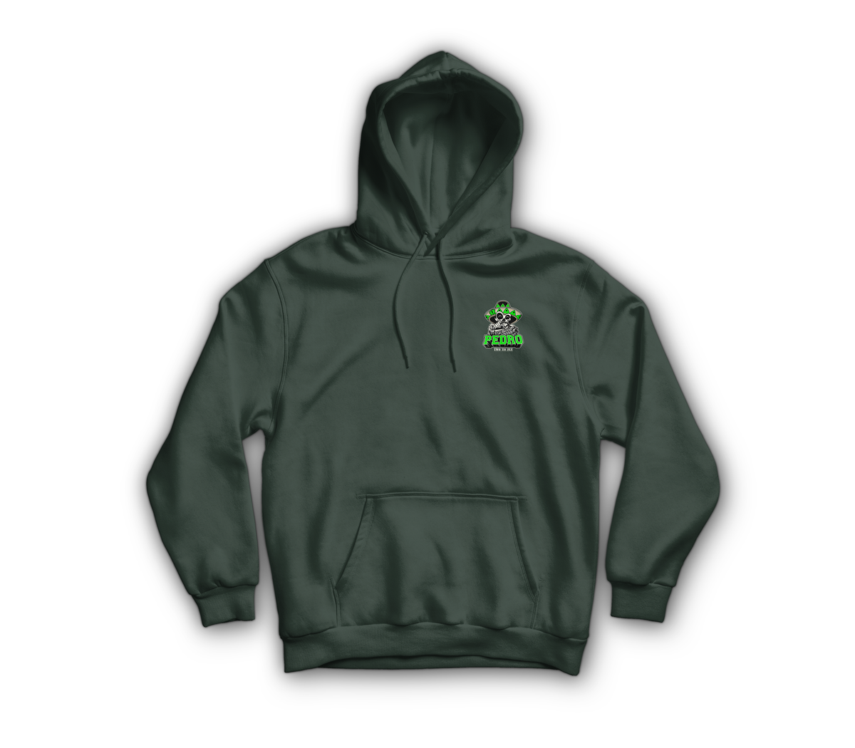 Pedro Hoodie — Forrest Green, front