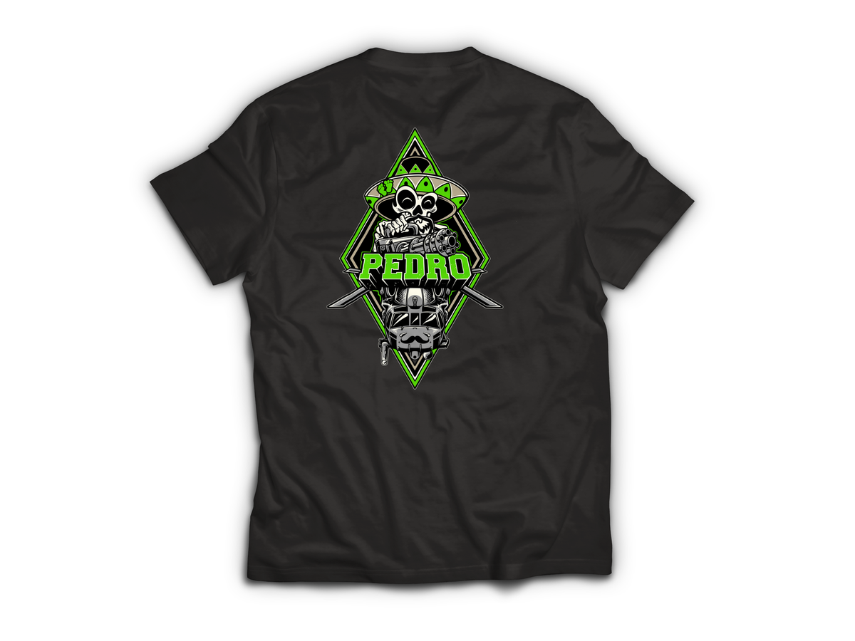 Pedro T-Shirt — Black, back