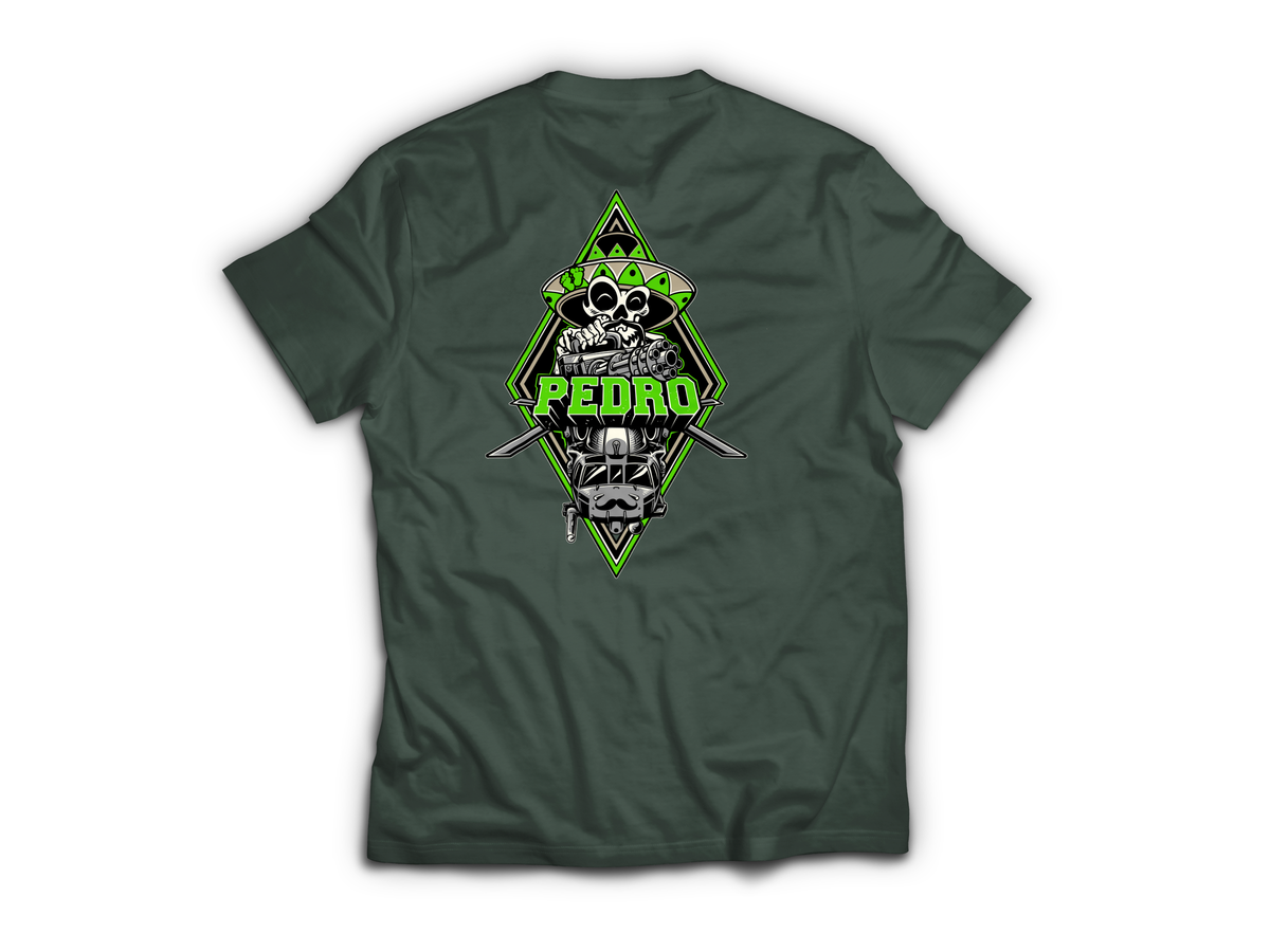 Pedro T-Shirt — Forrest Green, back