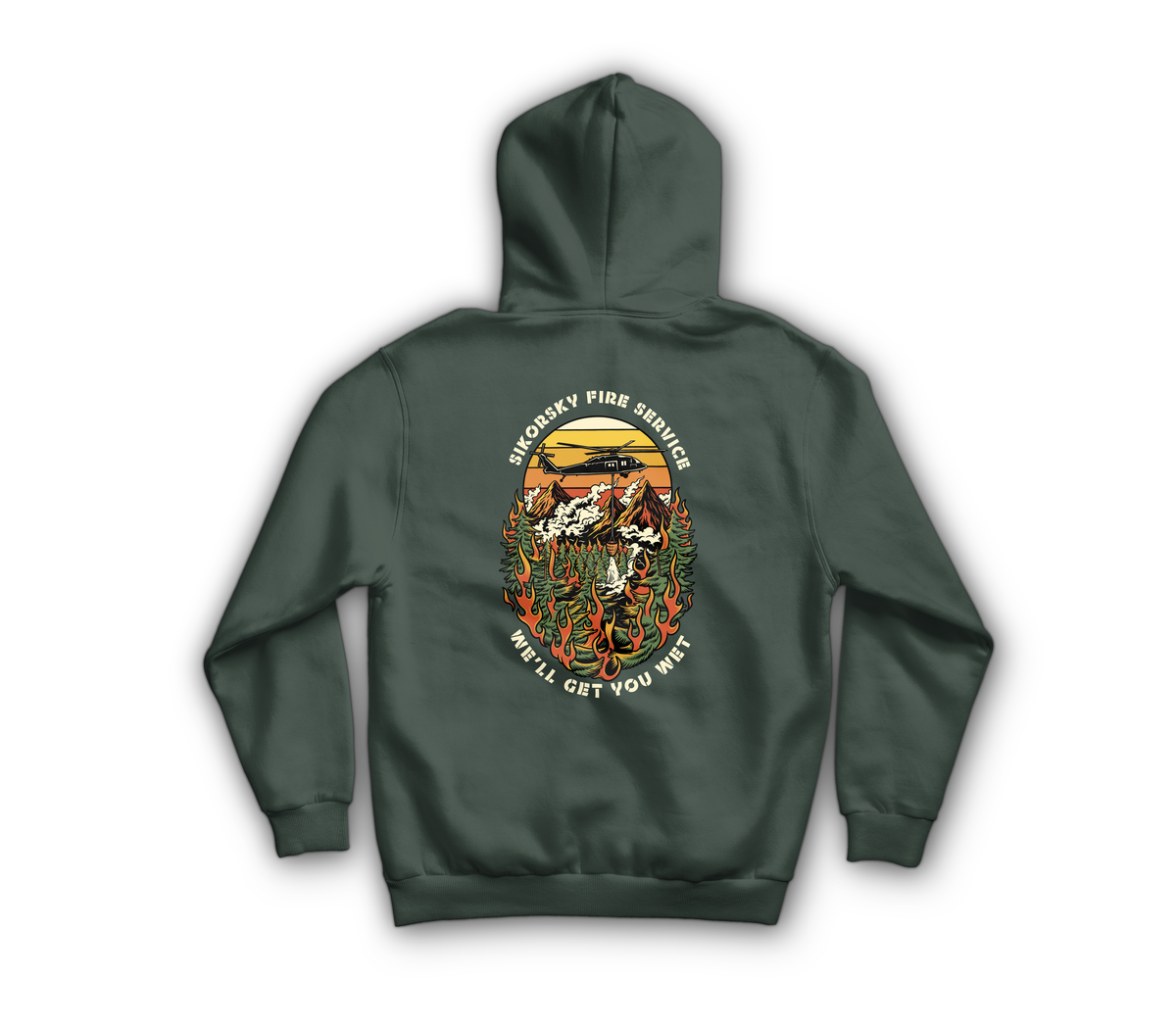 SFS Hoodie — Forrest Green, back