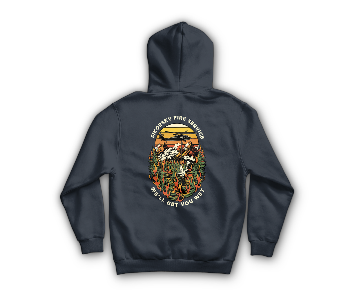 SFS Hoodie — Navy, back