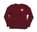 Sky Crane Fire Service Long Sleeve — Maroon, front