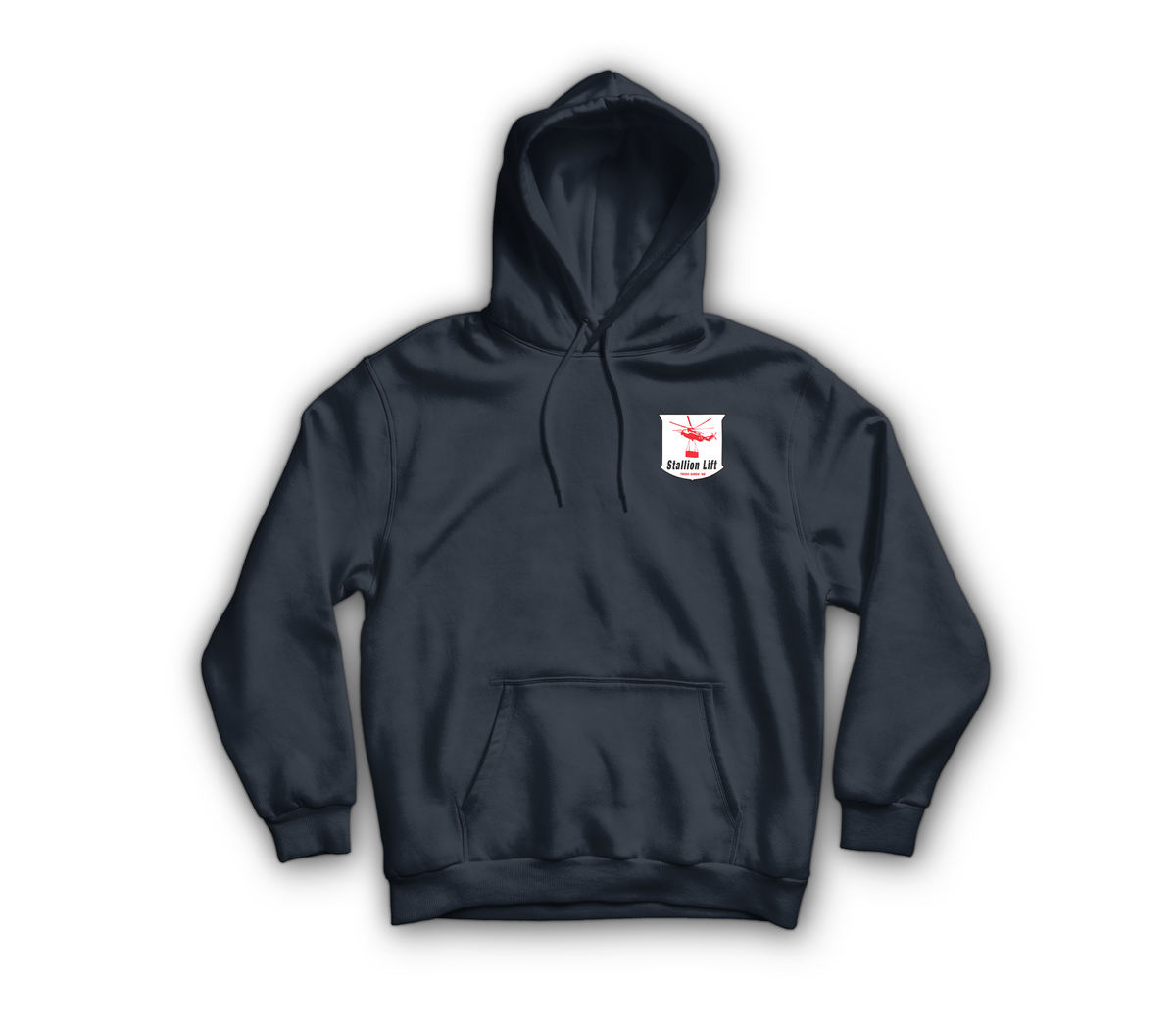 Stallion Lift Hoodie — Navy, front