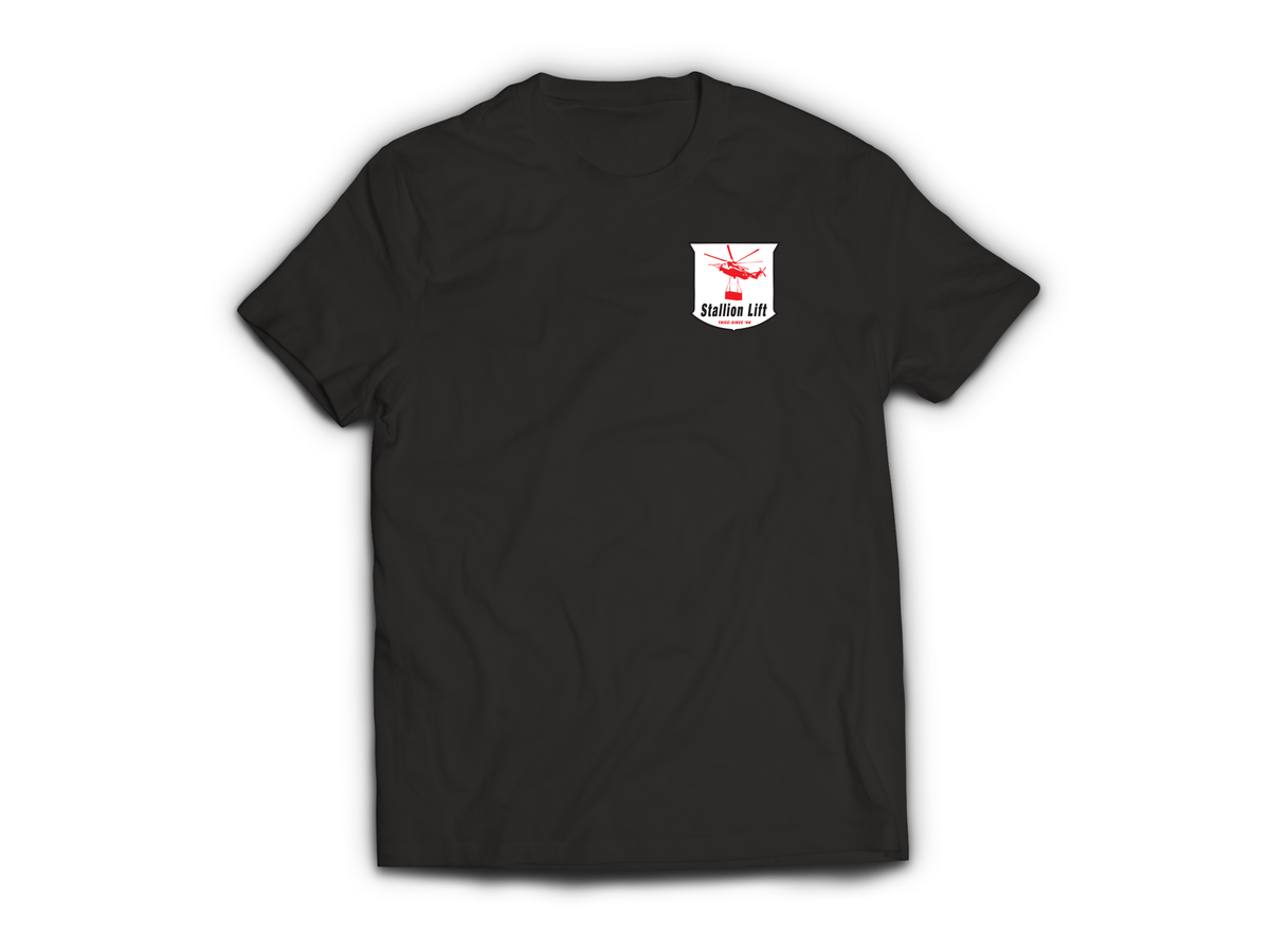 Stallion Lift T-Shirt — Black, front