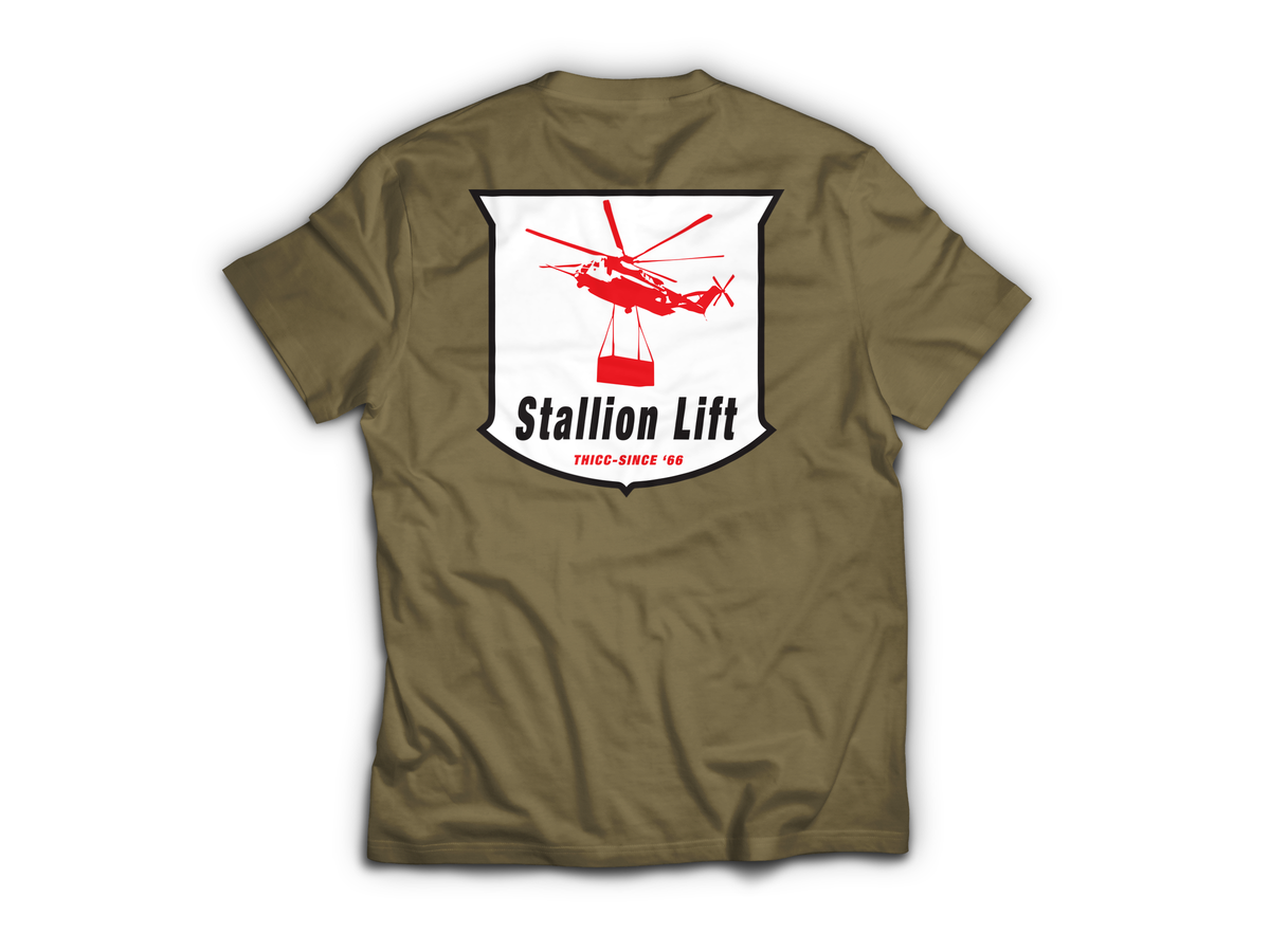 Stallion Lift T-Shirt — Tan499, back