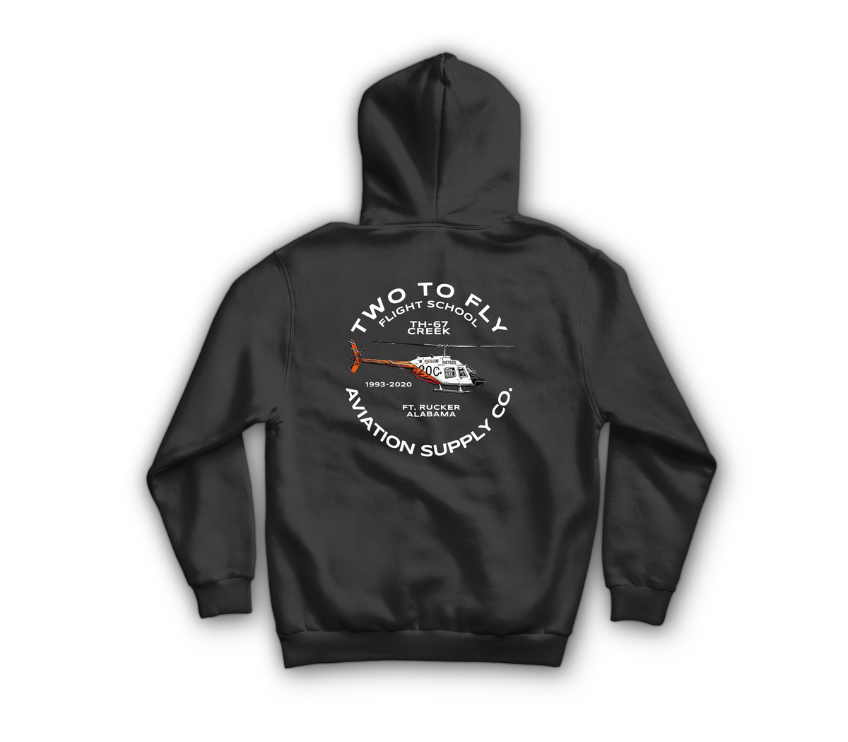 TH-67 Commemorative Hoodie — Black, back