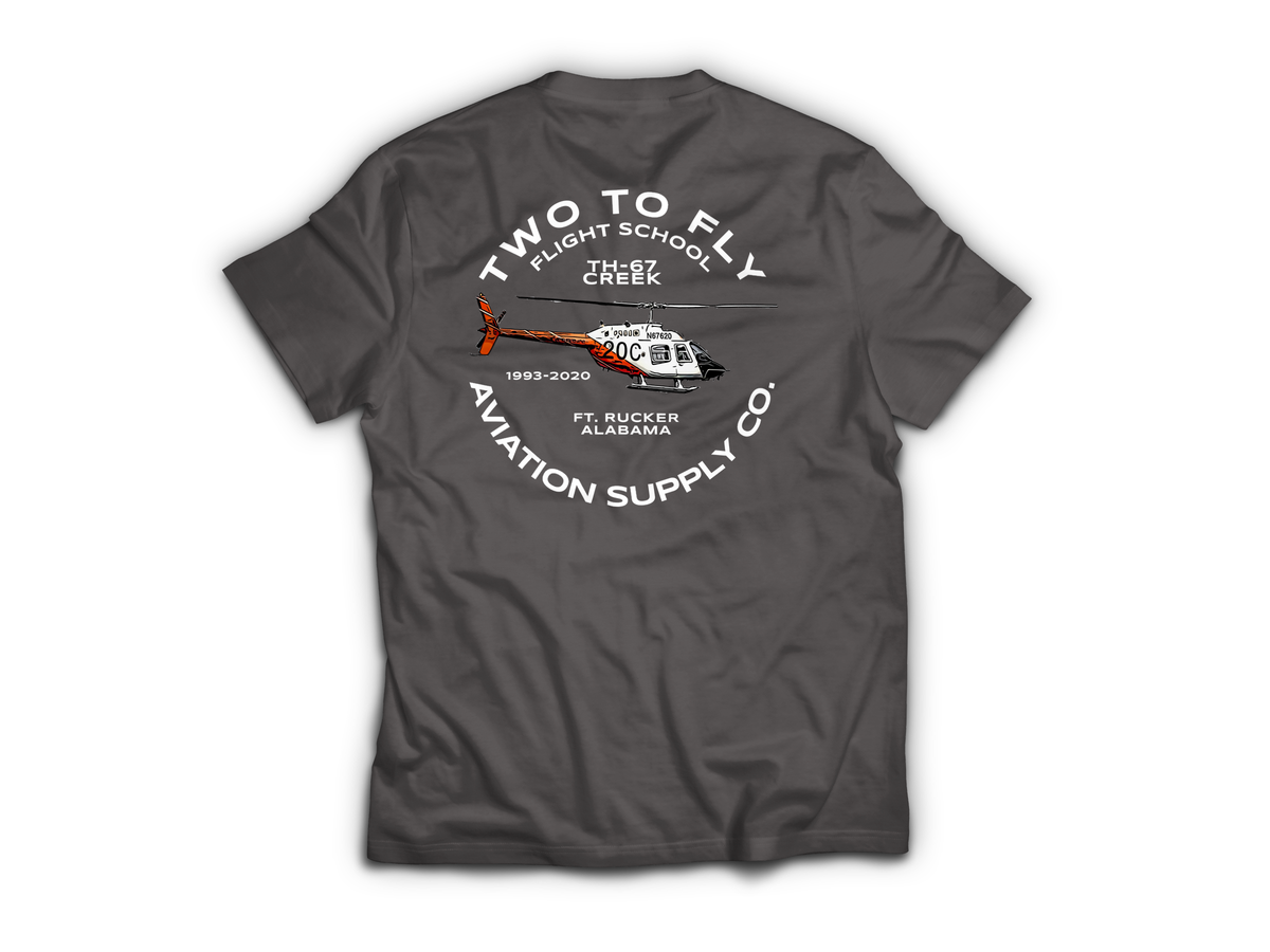 TH-67 Commemorative T-Shirt — Charcoal, back