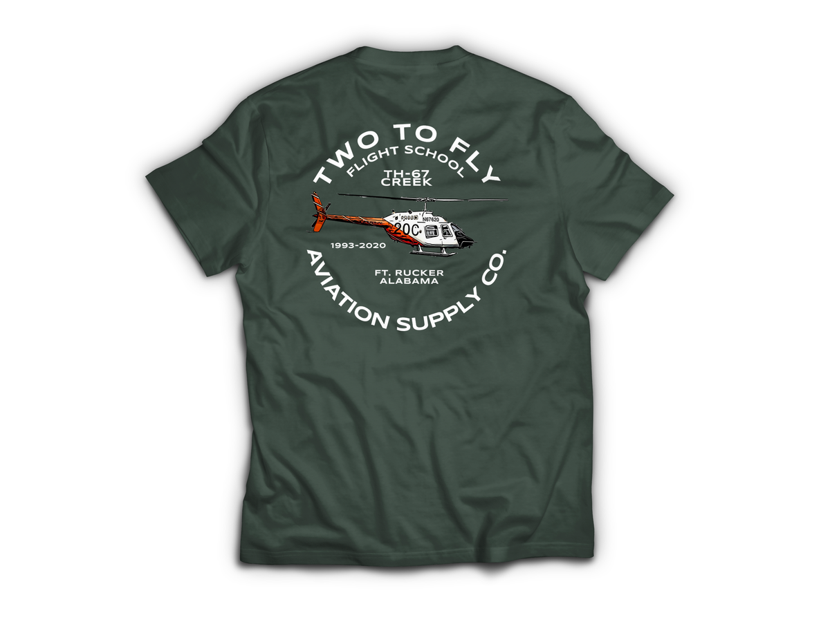 TH-67 Commemorative T-Shirt — Forrest Green, back