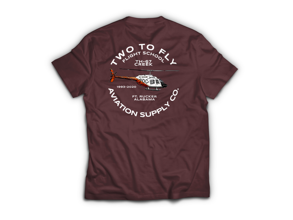 TH-67 Commemorative T-Shirt — Maroon, back