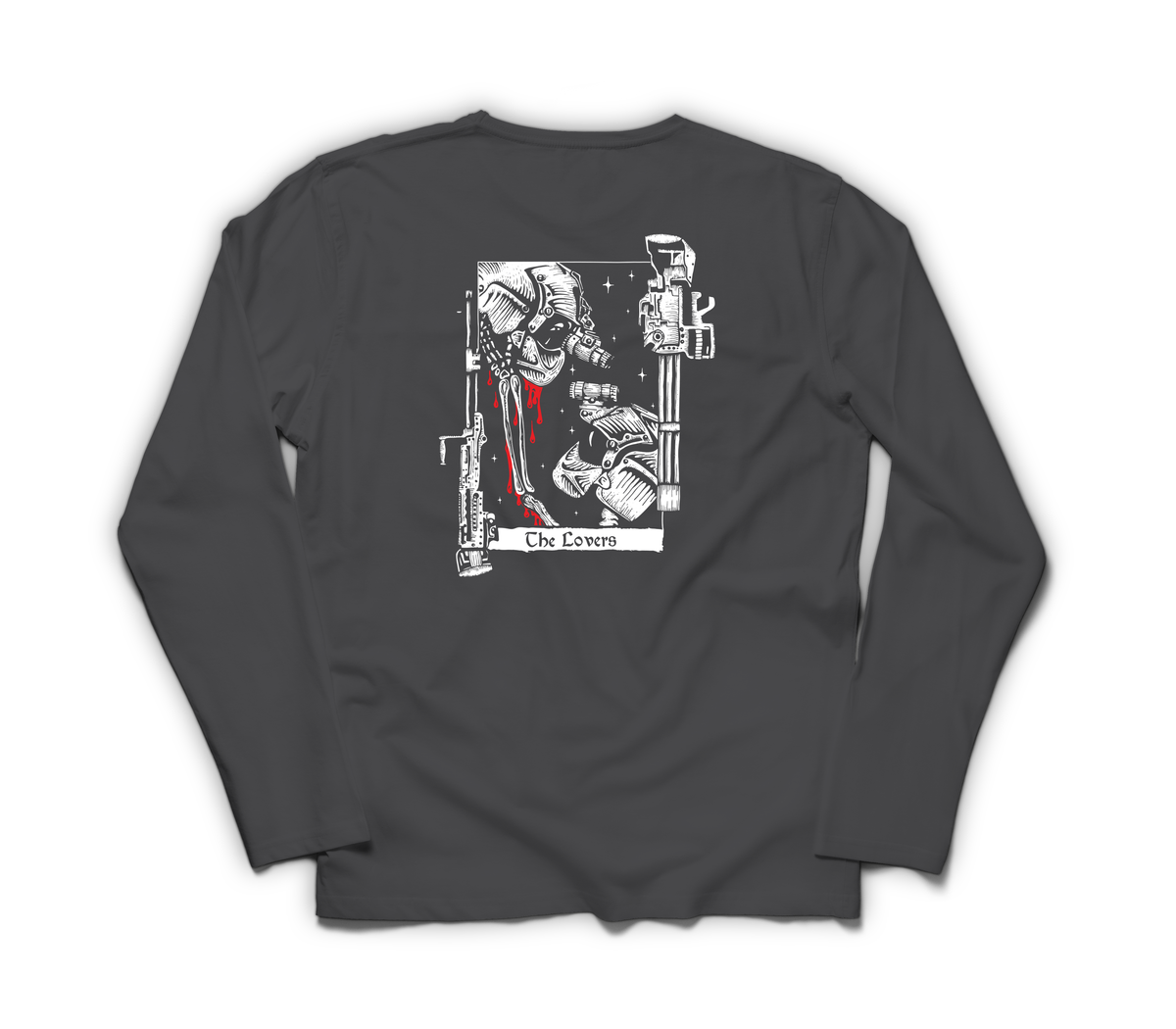 The Lovers Long Sleeve — Dark Heather, back