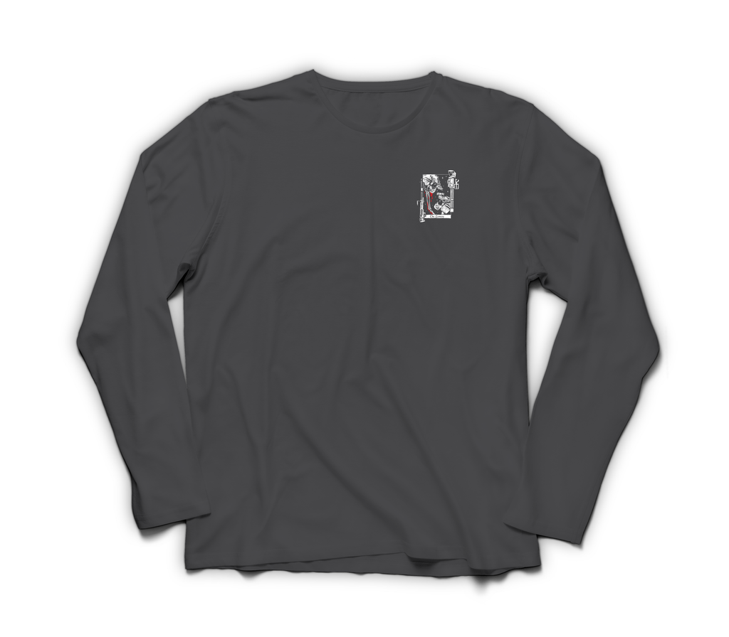 The Lovers Long Sleeve — Dark Heather, front