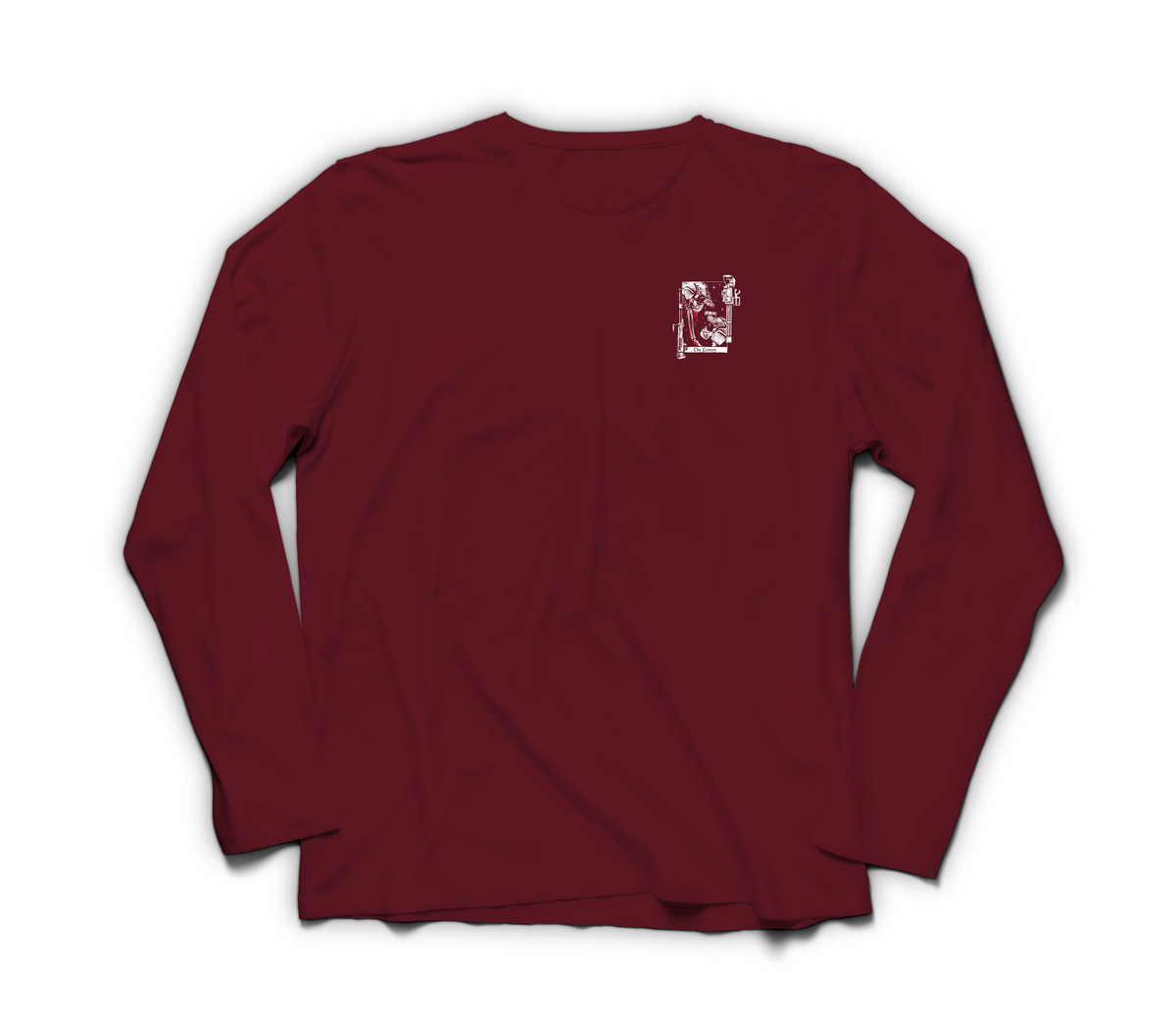 The Lovers Long Sleeve — Maroon, front
