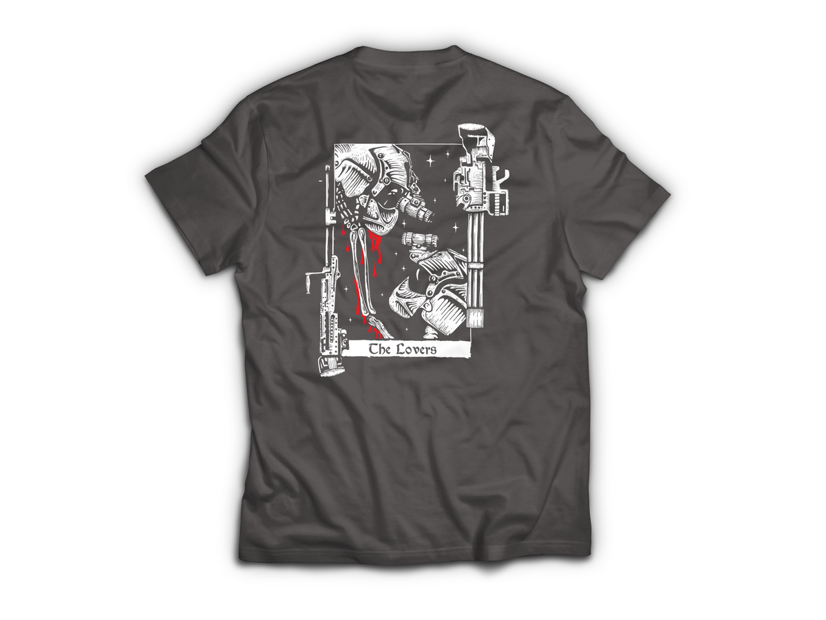 The Lovers T-Shirt — Charcoal, back