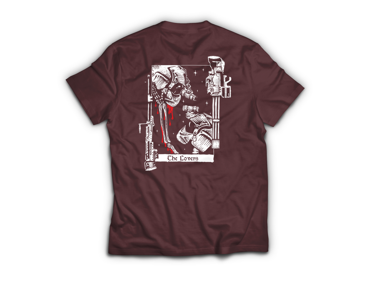 The Lovers T-Shirt — Maroon, back
