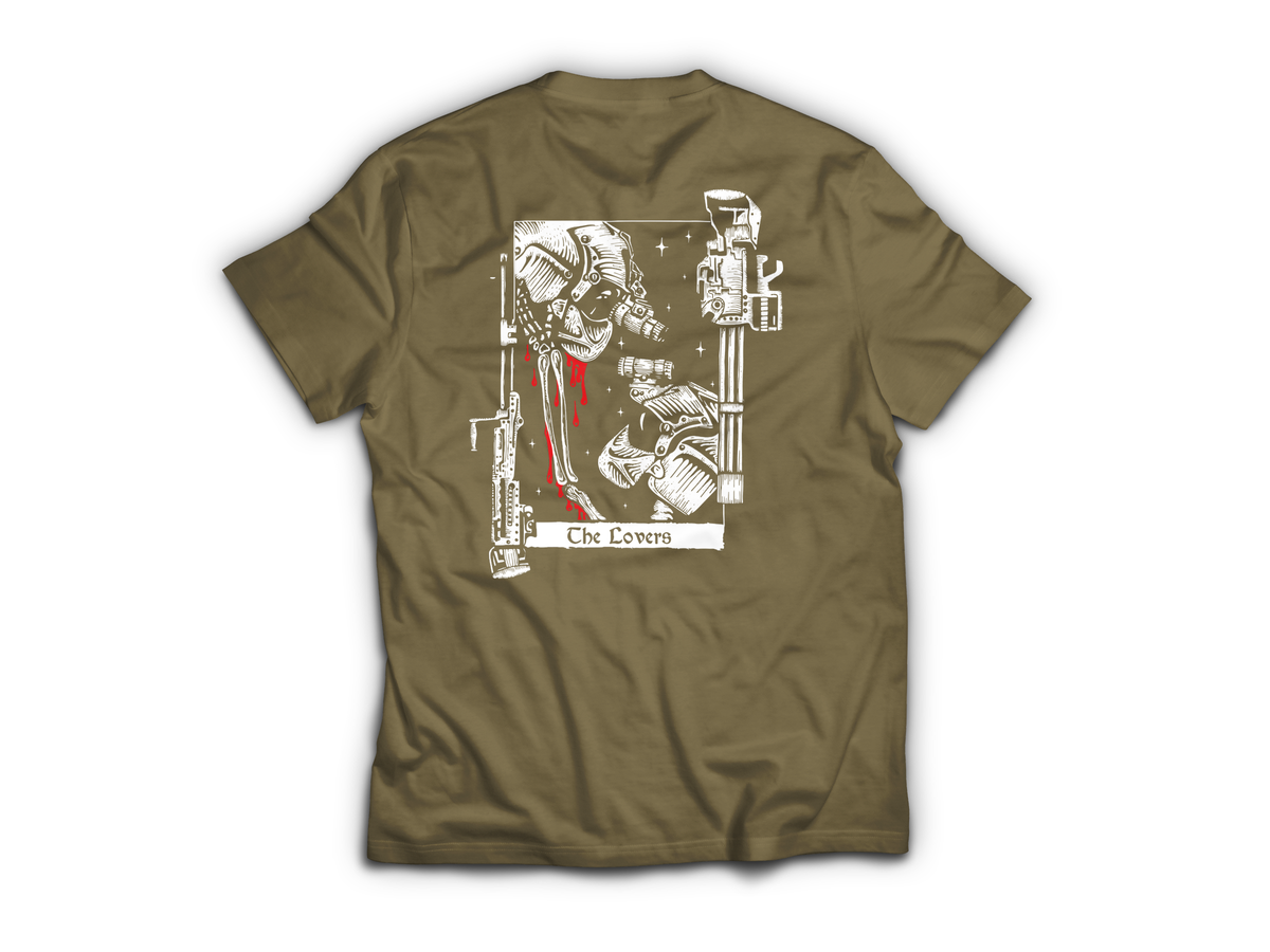 The Lovers T-Shirt — Tan499, back