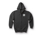 Two Goons Tarot Card Zip Hoodie — Black, front