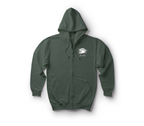 Two Goons Tarot Card Zip Hoodie — Forrest Green, front