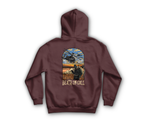 Death On Call Zip Hoodie — Maroon, back