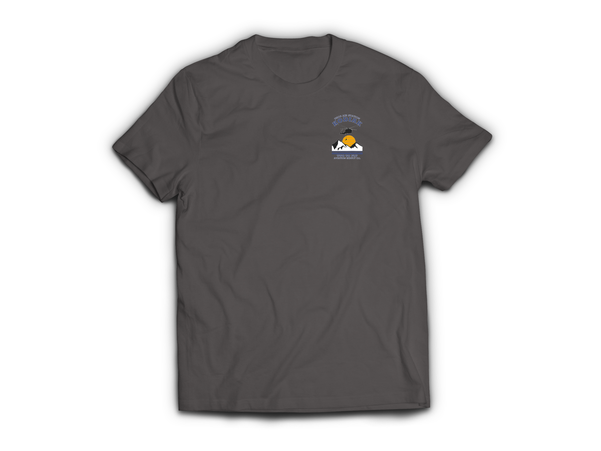 USCG Kodiak T-Shirt — Charcoal, front