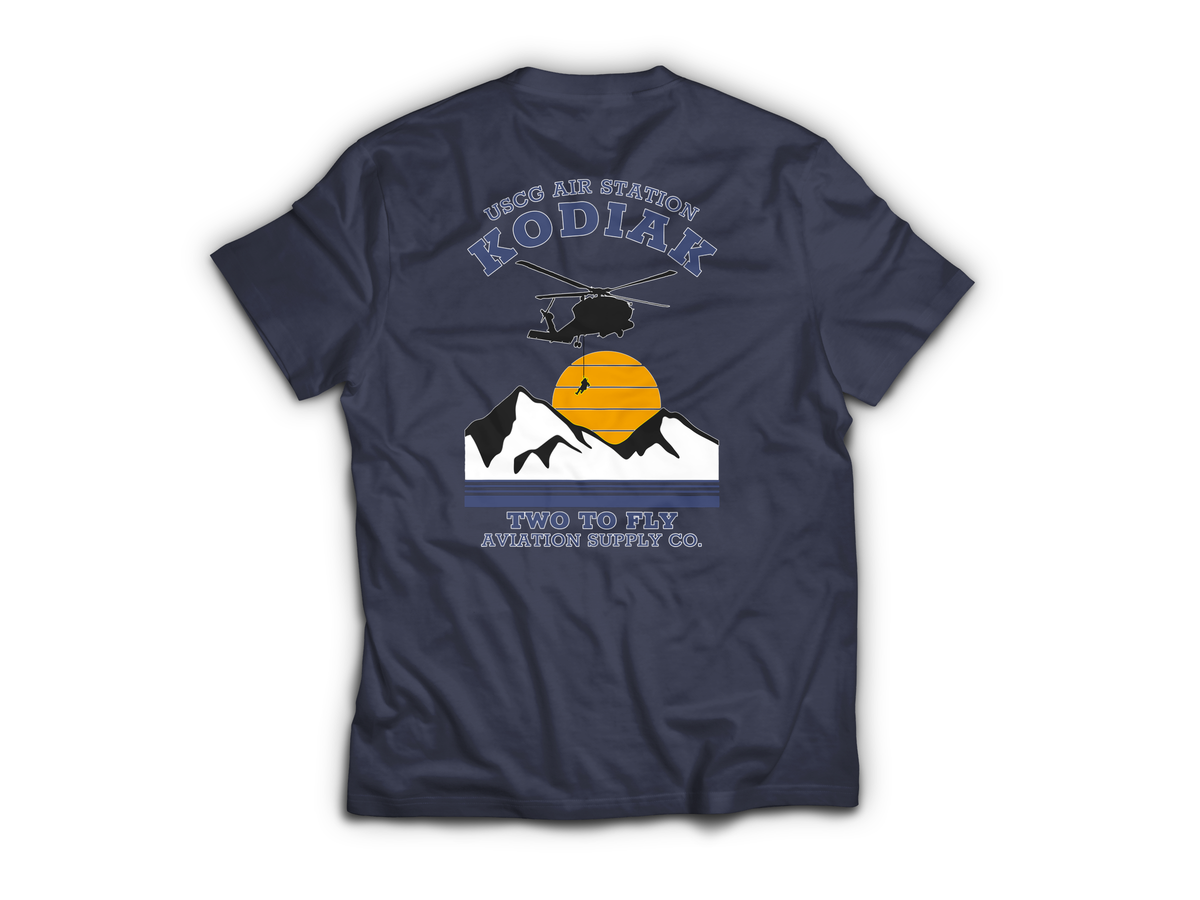 USCG Kodiak T-Shirt — Navy, back