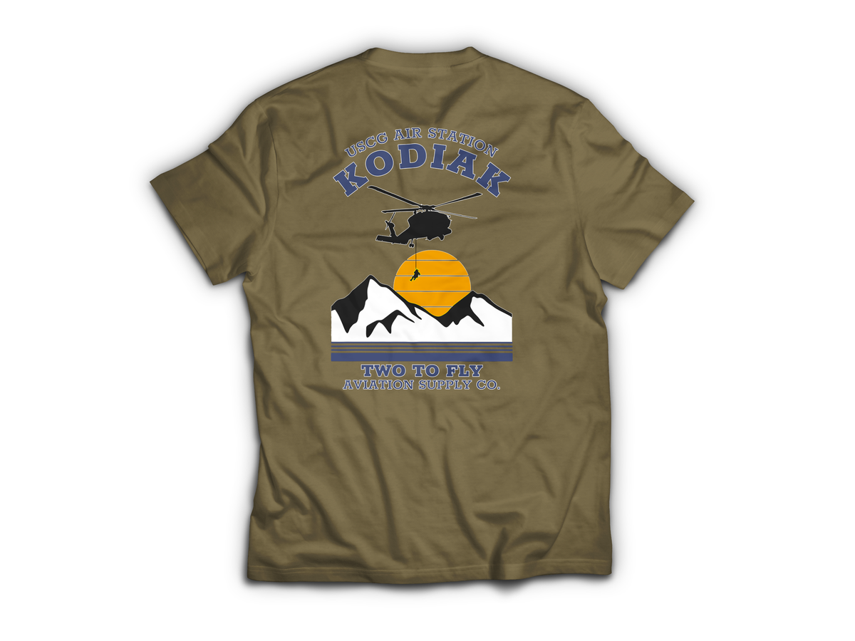 USCG Kodiak T-Shirt — Tan499, back