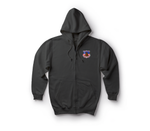 USCG Kodiak Zip Hoodie — Black, front
