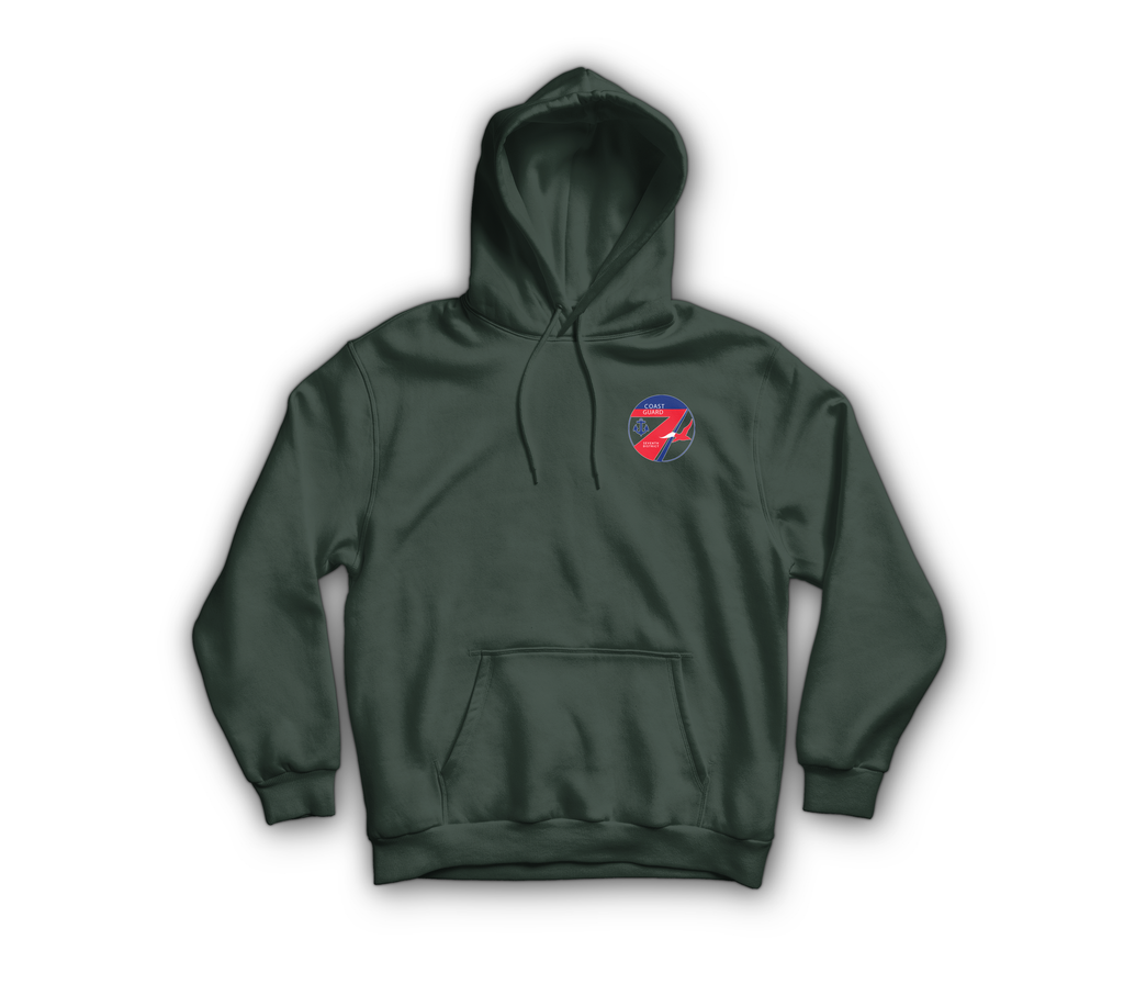 USCG Miami Hoodie — Forrest Green, front