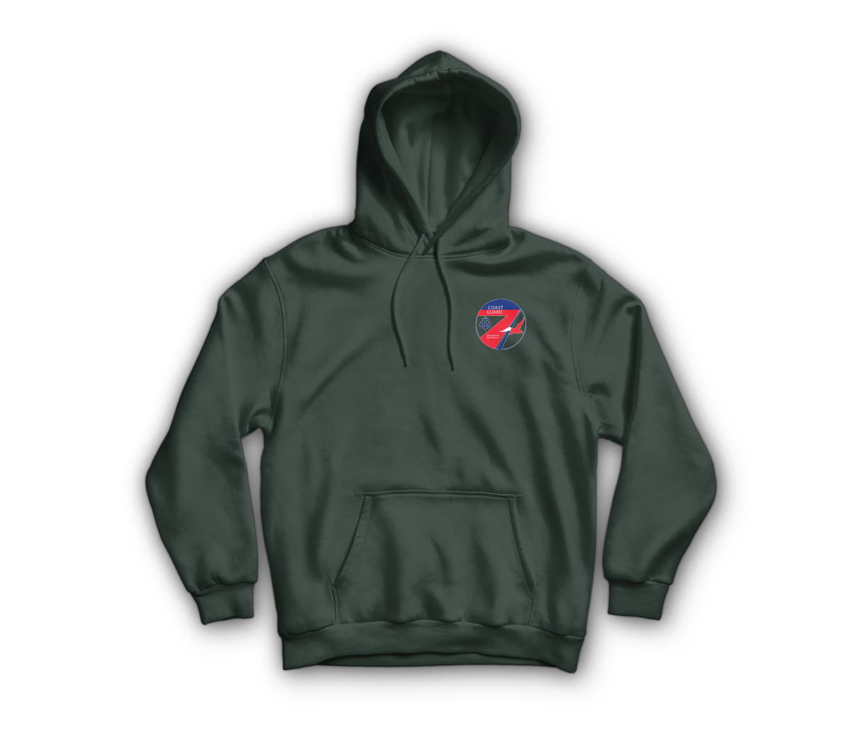 USCG Miami Hoodie — Forrest Green, front