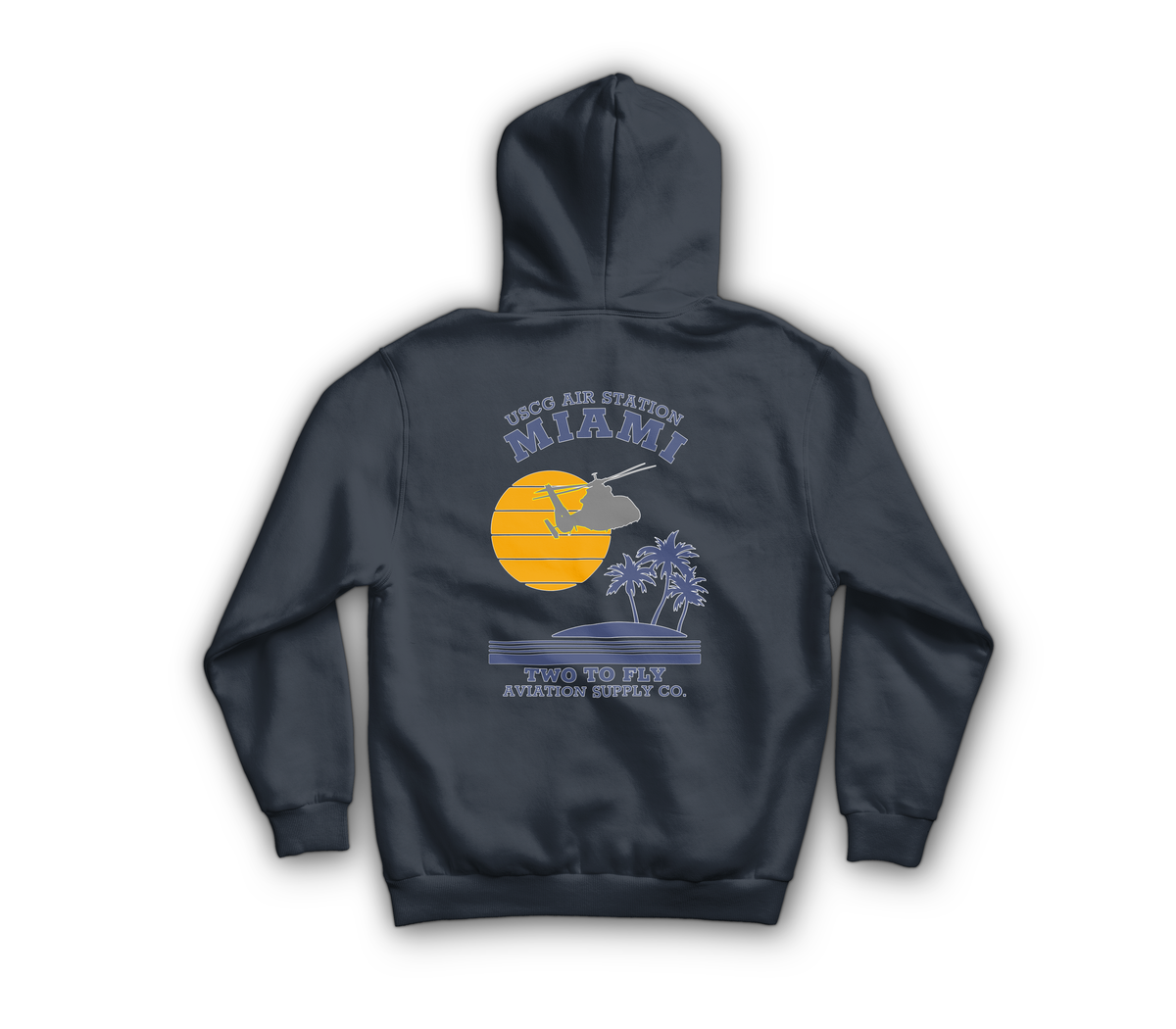 USCG Miami Hoodie — Navy, back