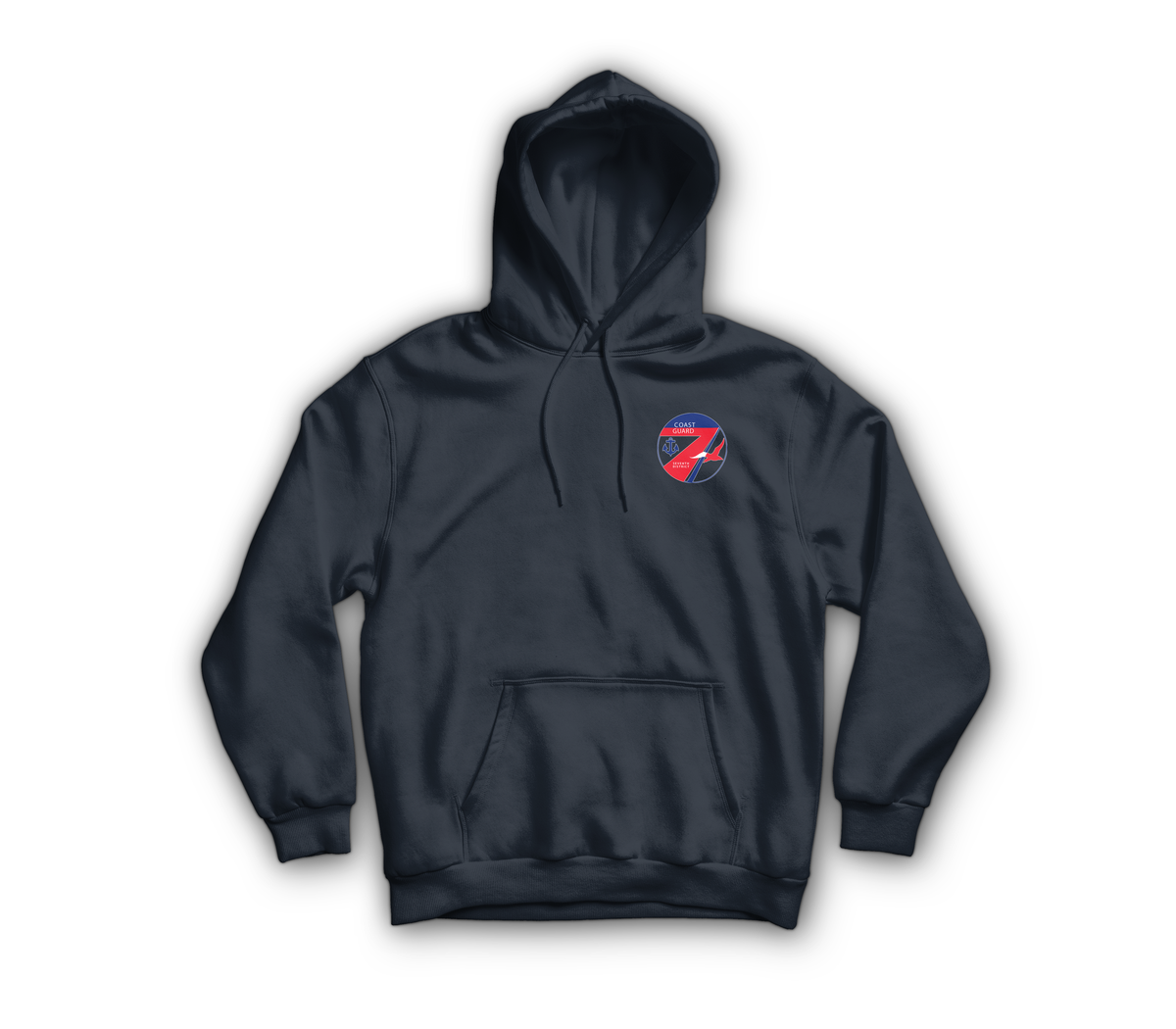 USCG Miami Hoodie — Navy, front