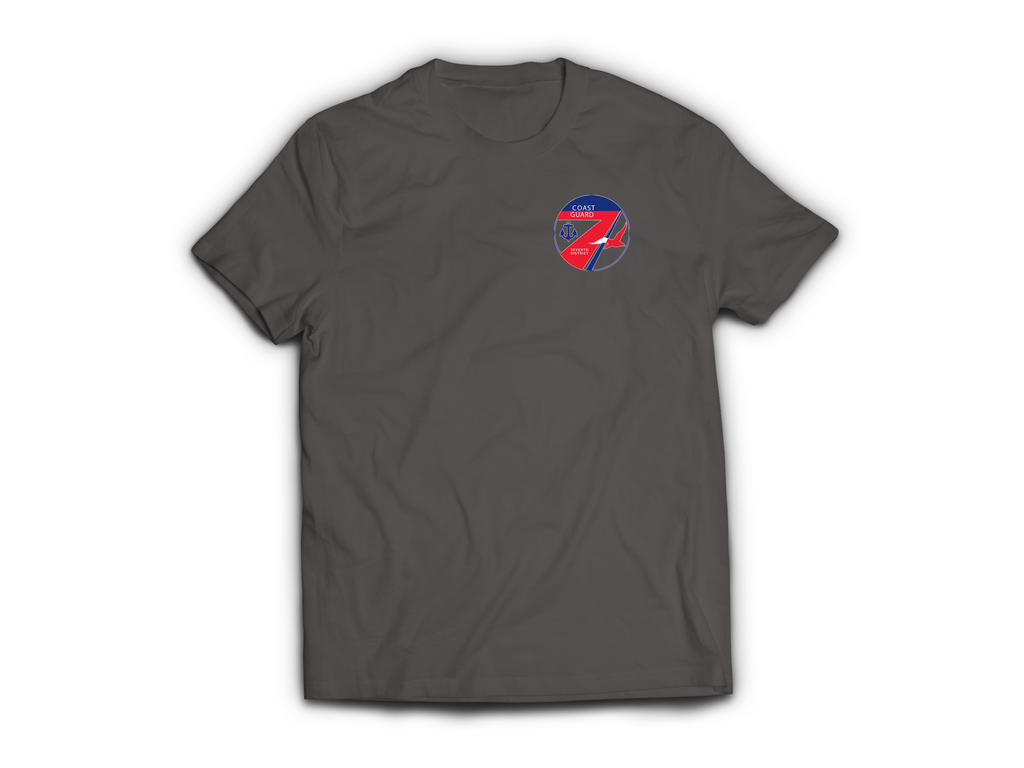 USCG Miami T-Shirt — Charcoal, front