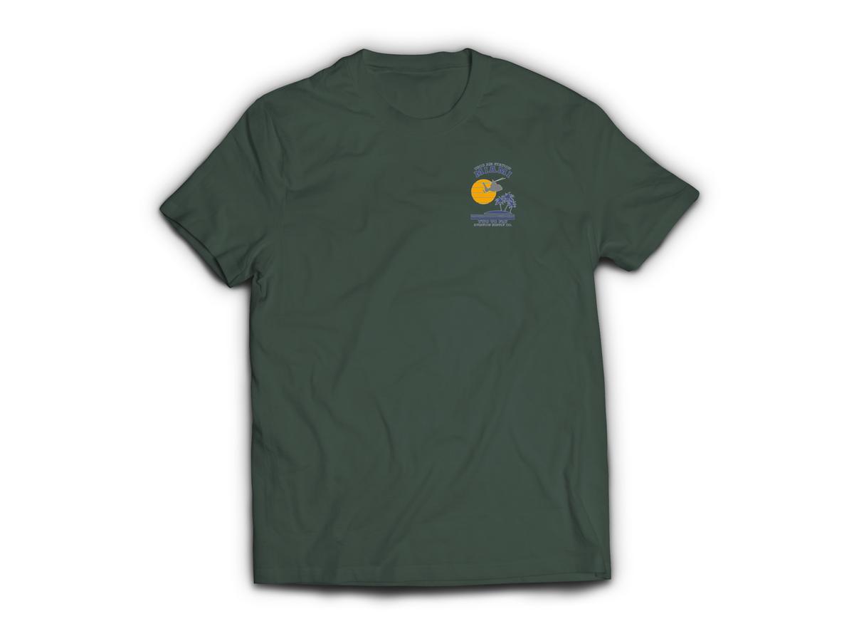 USCG Miami T-Shirt — Forrest Green, front