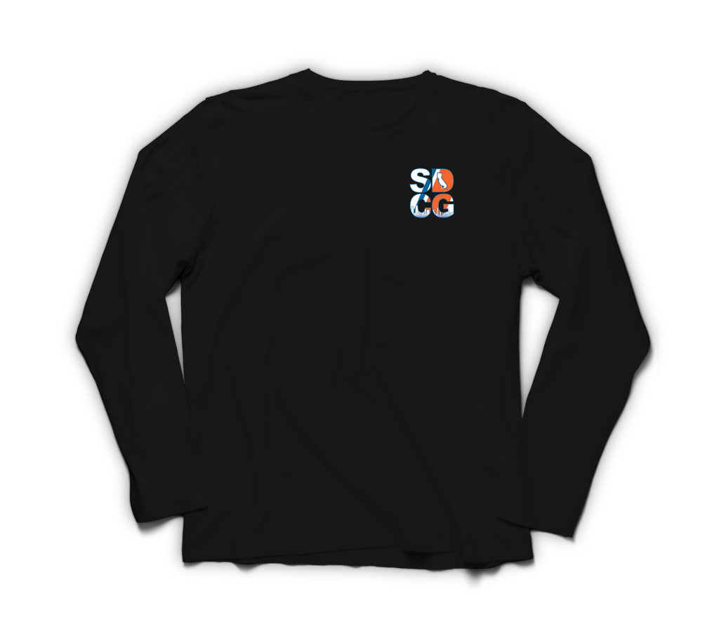 USCG San Diego Long Sleeve T-Shirt — Black, front