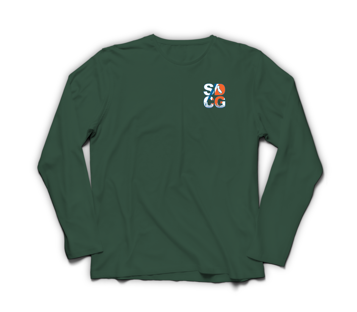 USCG San Diego Long Sleeve T-Shirt — Forrest Green, front