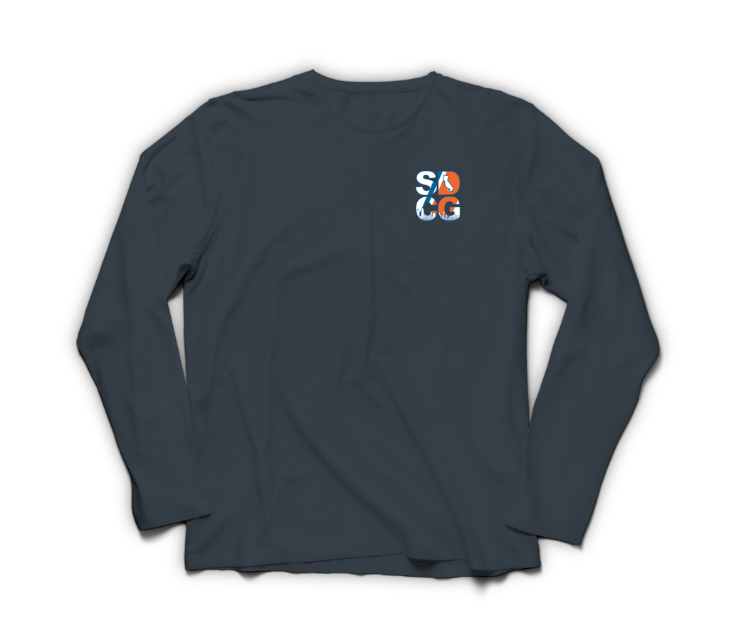 USCG San Diego Long Sleeve T-Shirt — Navy, front