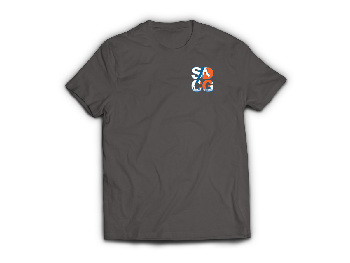 USCG San Diego T-Shirt — Charcoal, front