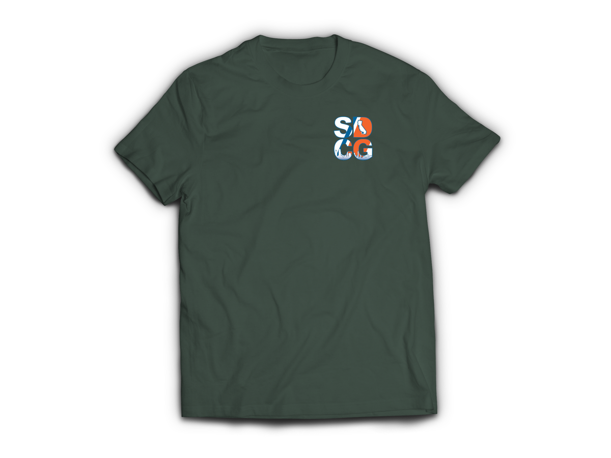 USCG San Diego T-Shirt — Forrest Green, front