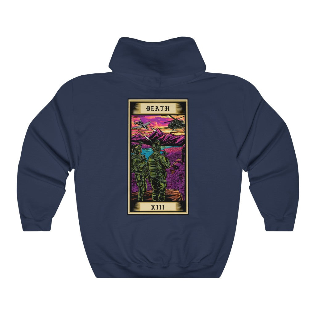 Death Tarot Card Pullover Hoodie
