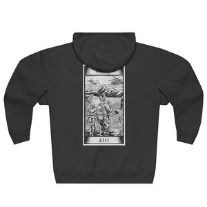 Death Tarot Card Zip Hoodie