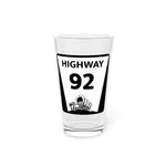 Highway 92 Pint Glass