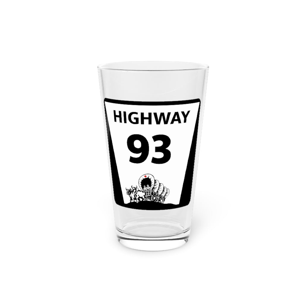 Highway 93 Pint Glass