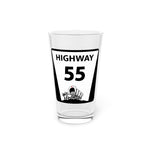 Highway 55 Pint Glass