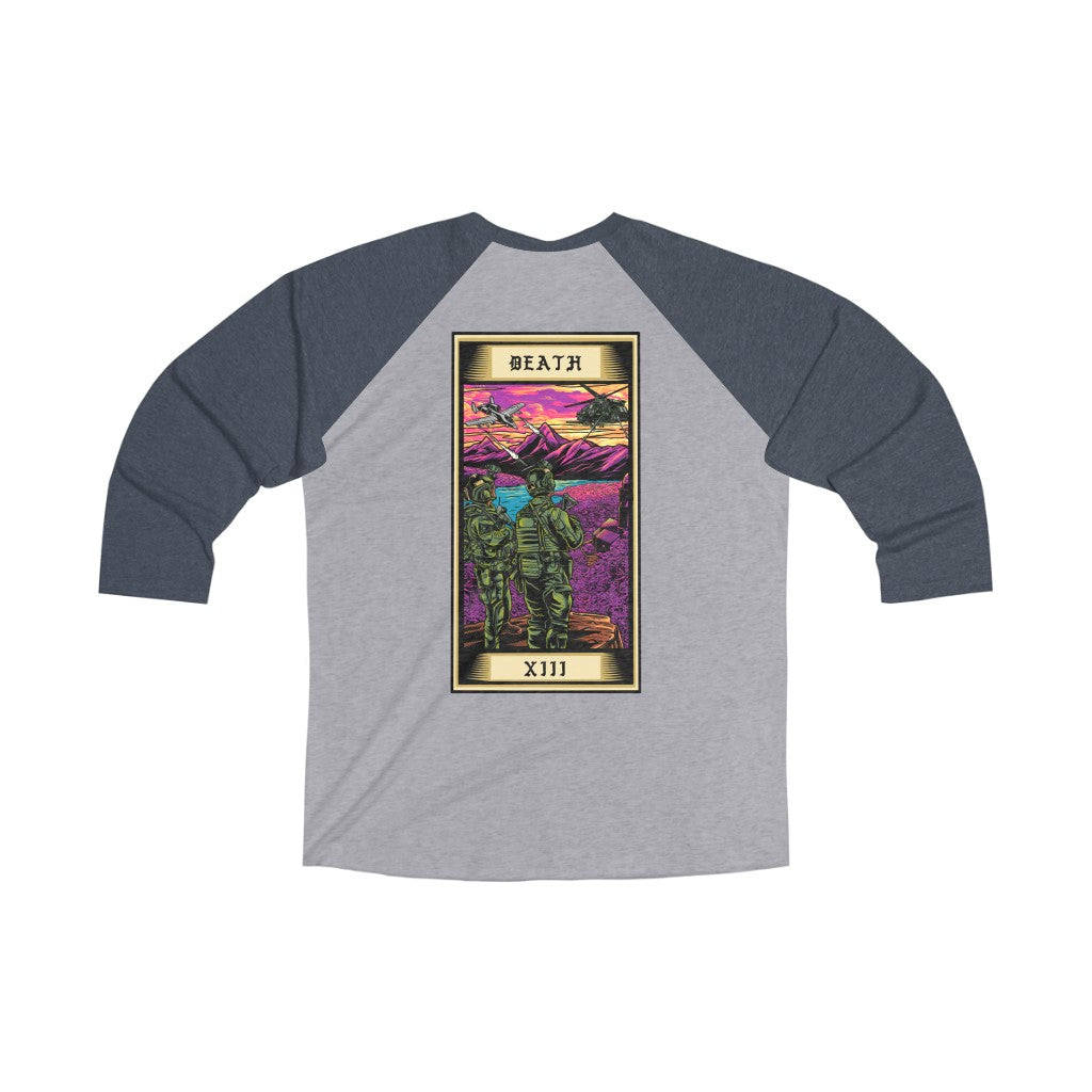 Death Tarot Card 3/4 Raglan