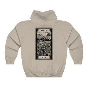 Death Tarot Card Pullover Hooide