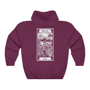 Death Tarot Card Pullover Hooide
